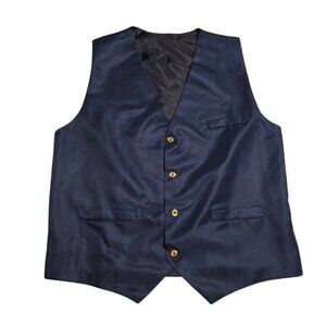 Suit‎ Vest Waistcoat Blue Formal Wedding Prom Groomsman Unbranded Large NEW